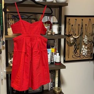 Red Cut Out Dress